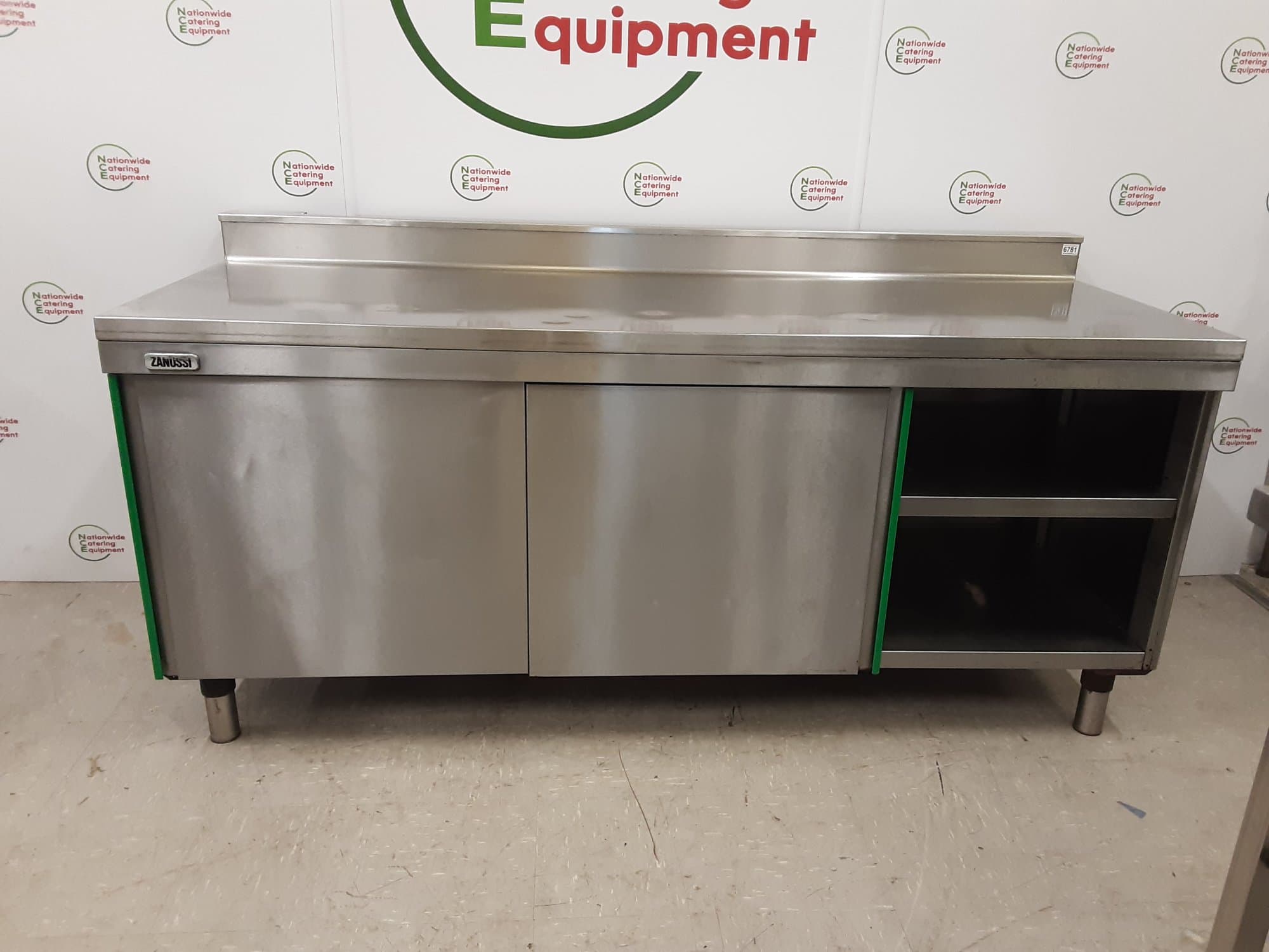 Stainless Steel Cupboard With Sliding Doors 200x78cm