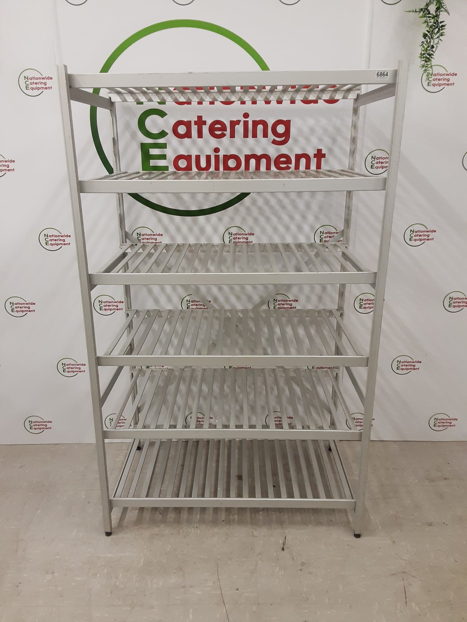 Aluminium Cold Room Six Tier Shelving Unit